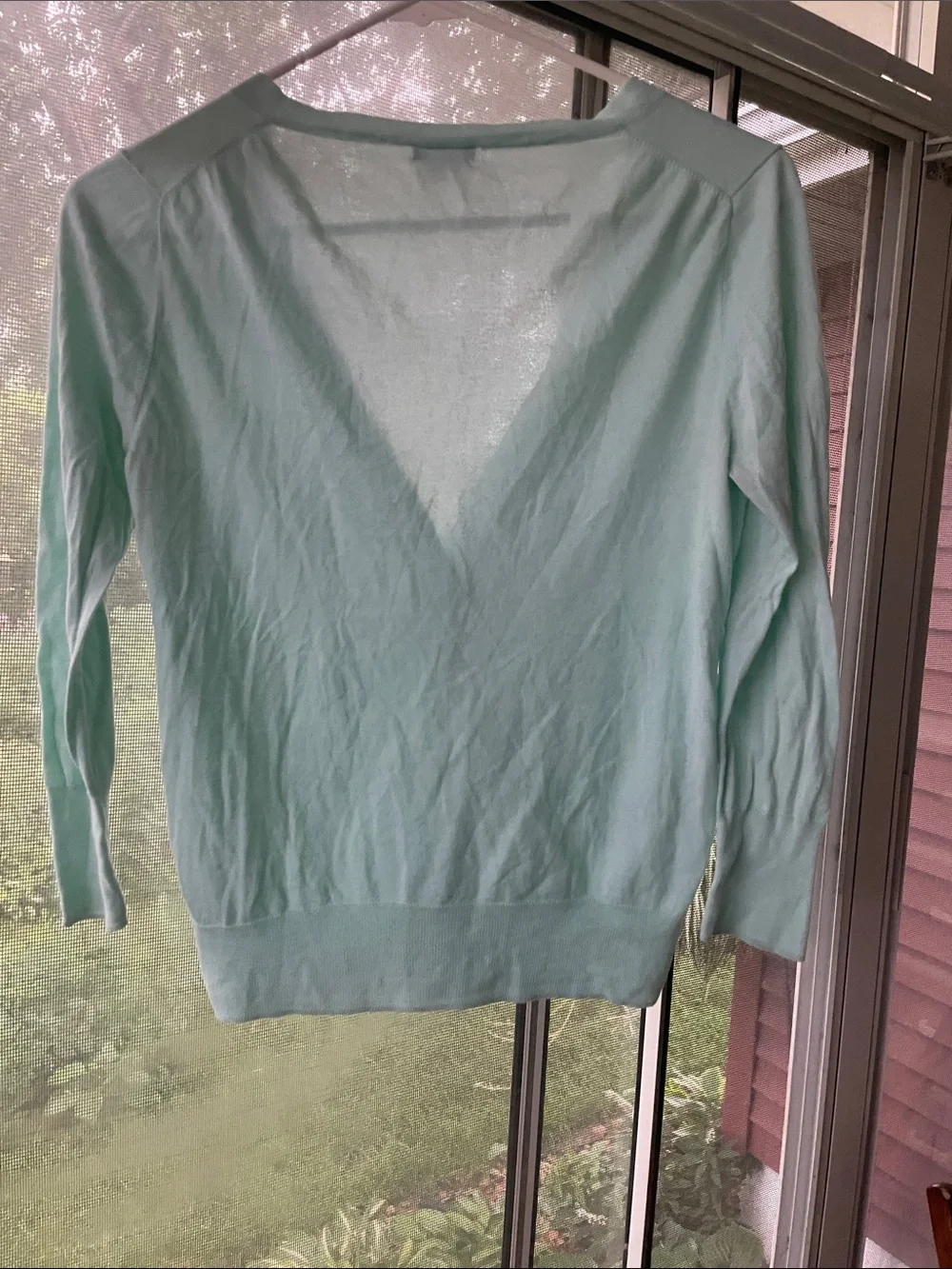 J. Crew Women's Mint Crewneck Button Cardigan Small